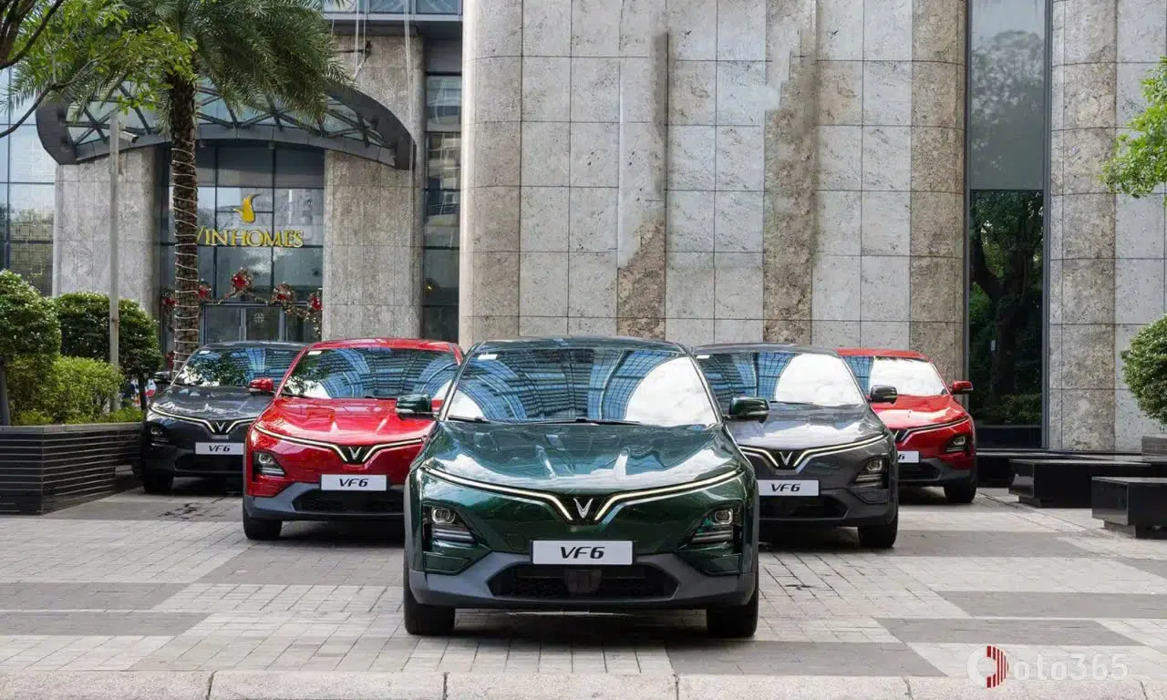 Dàn xe VinFast VF6 nhiều màu
